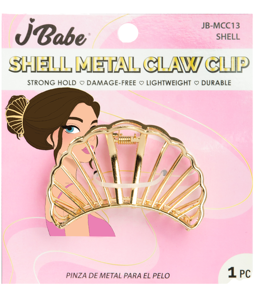 Shell Metal Claw Clip - Shell