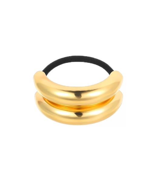 Gold Cuff Hair Tie- Gold