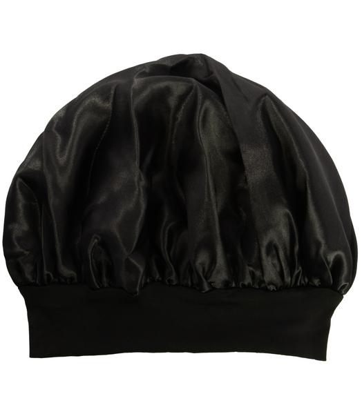 Satin Hair Bonnet - Black