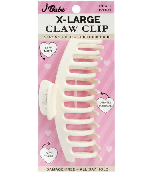 X-Large Claw Clips - Ivory