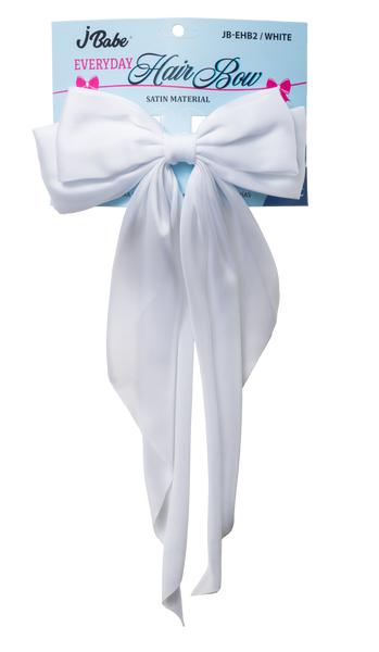 Everyday Bow Clip - White