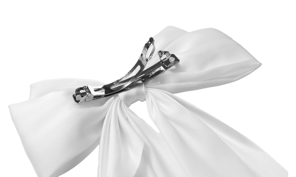 Everyday Bow Clip - White