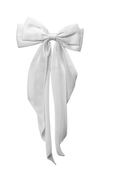 Everyday Bow Clip - White