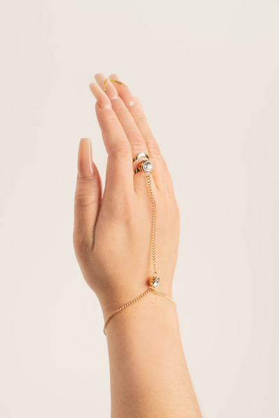 Ring Hand Bracelet - Ring Bling