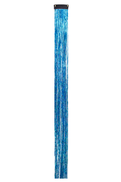 Clip-In Tinsel Hair Extension - Electric Blue
