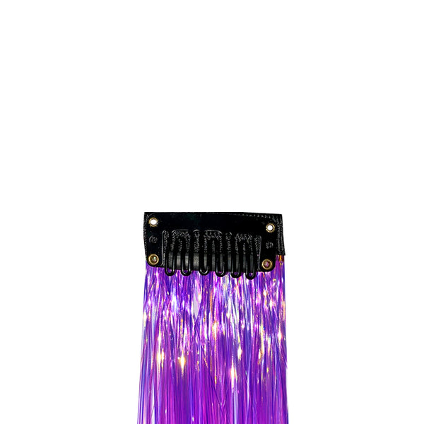 Clip-In Tinsel Hair Extension - Vibin' Violet