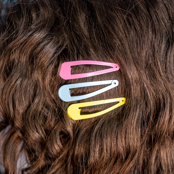 Snap Hair Clips - Multi-Color Pastel