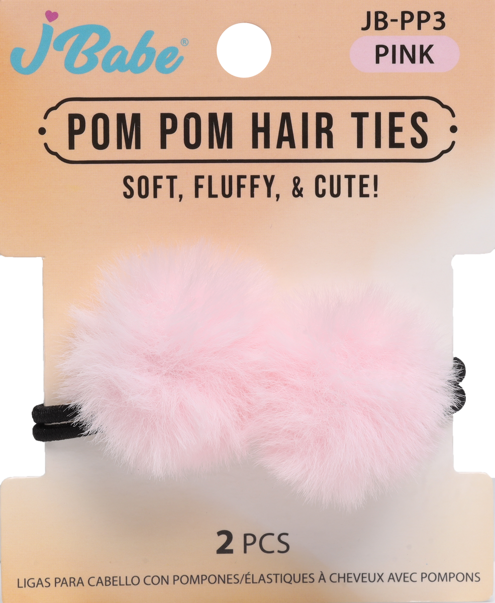 Pom Pom Hair Ties JBabe USA