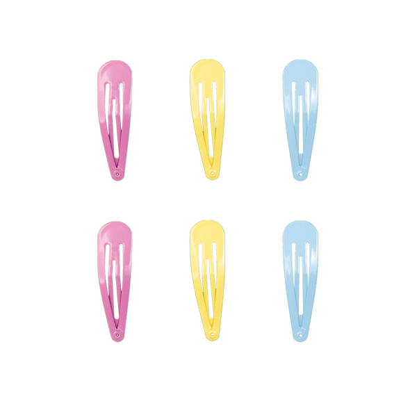 Snap Hair Clips - Multi-Color Pastel