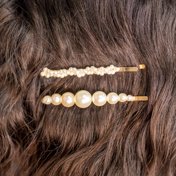 Pearl Hair Clips- 2 pack