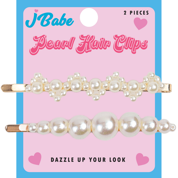 Pearl Hair Clips- 2 pack