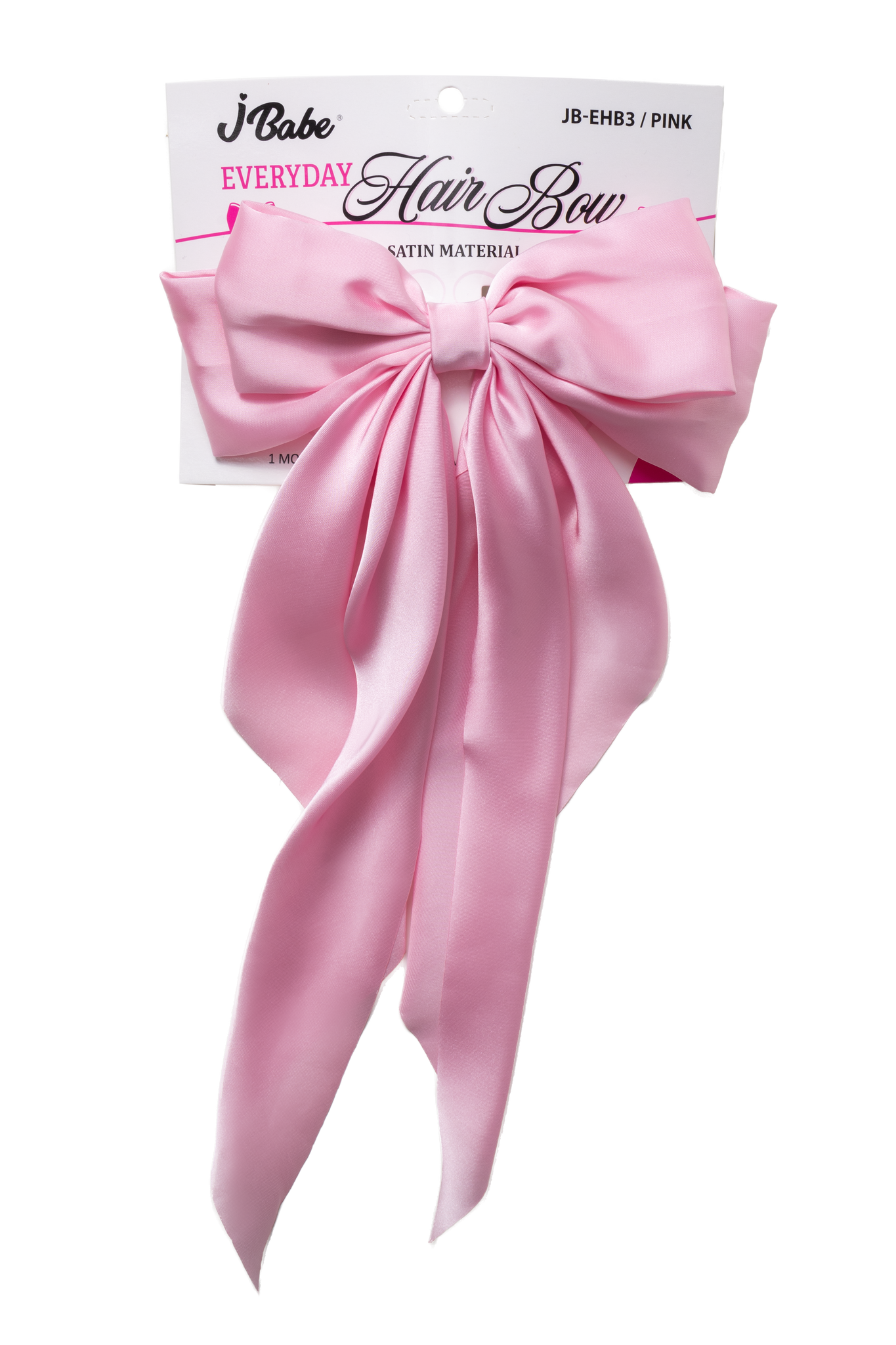 Everyday Bow Clip - Pink