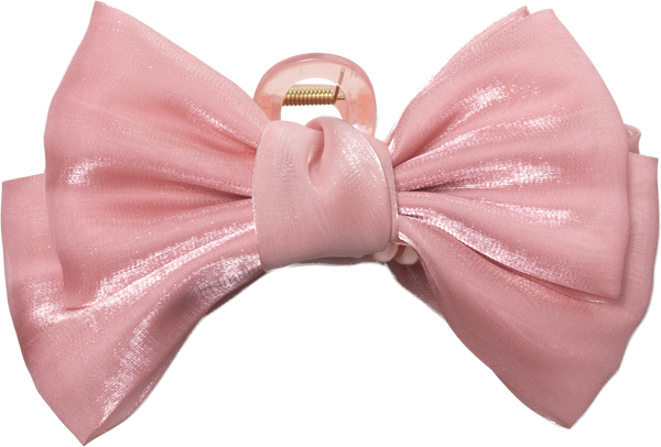 Bow Claw Clips - Pink