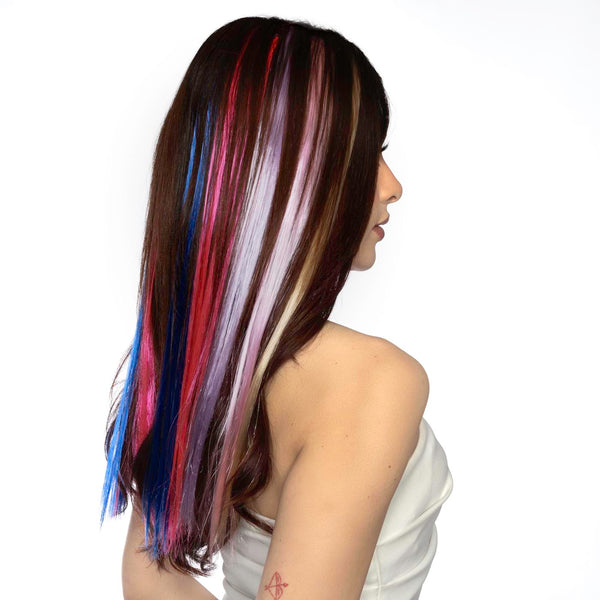 Clip-In Color Hair Extension - Blue