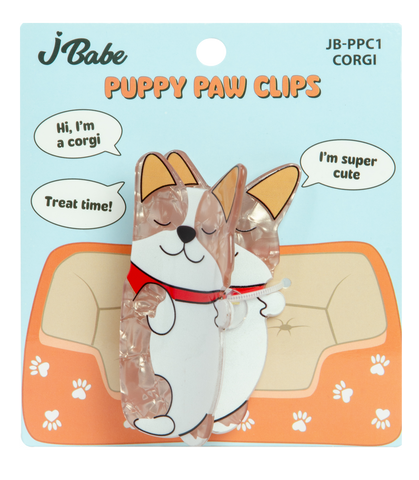 Puppy Paw Clips -  Corgi