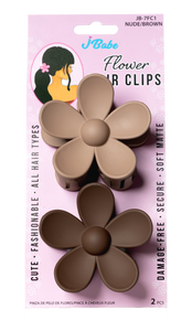 Large Flower Clips - 2pc