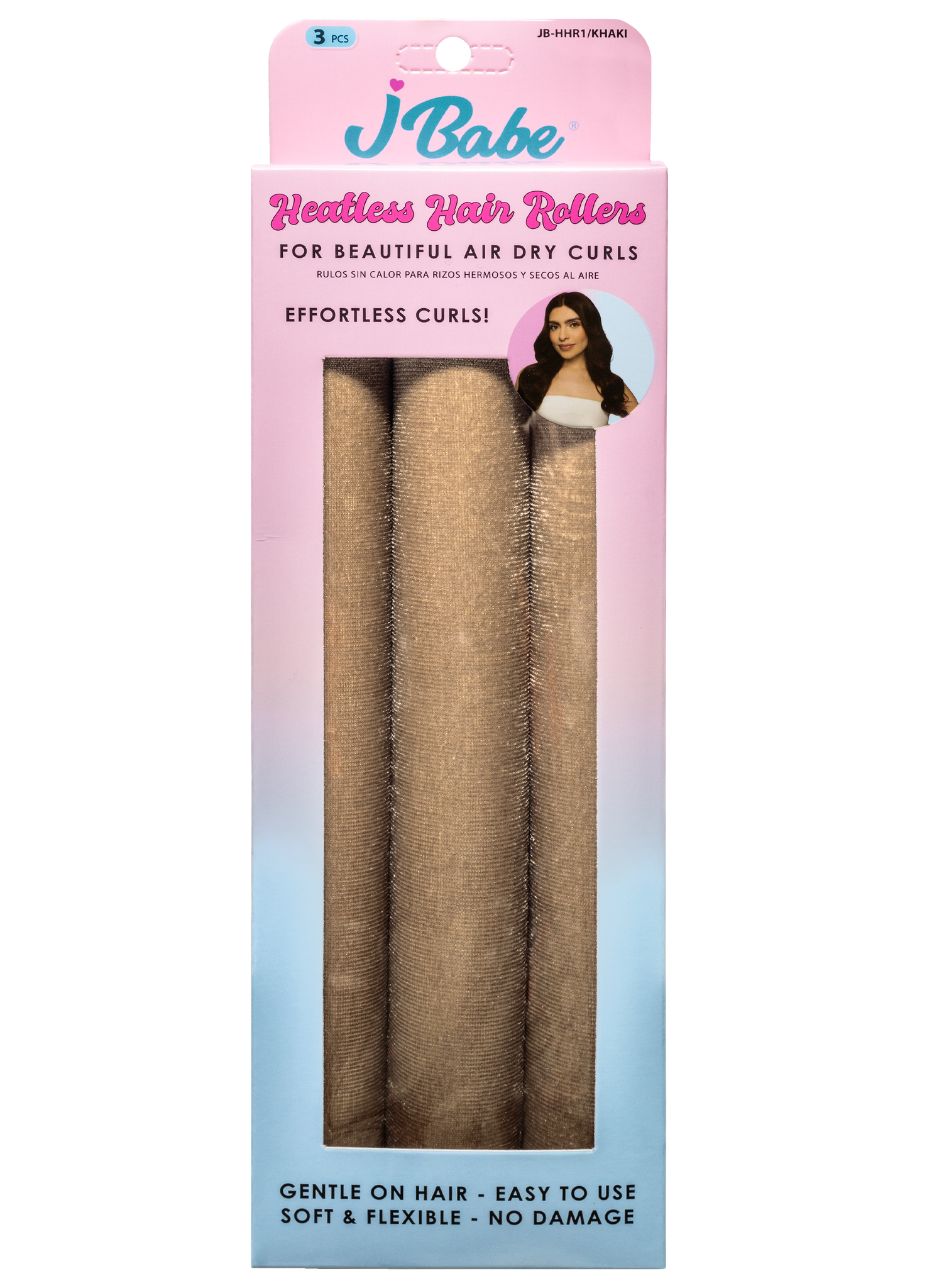 Heatless Hair Rollers - Khaki