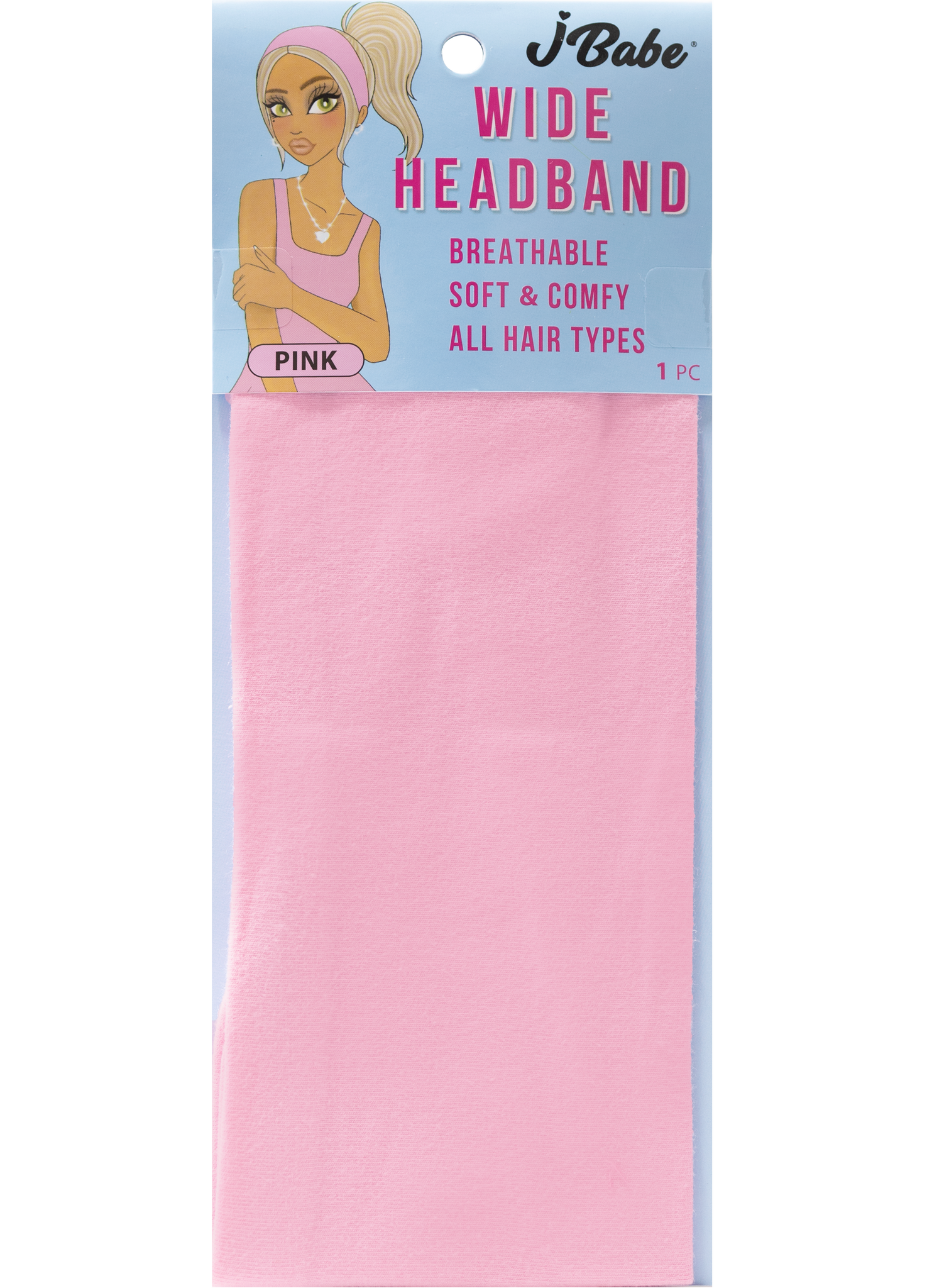 Wide Headband - Pink