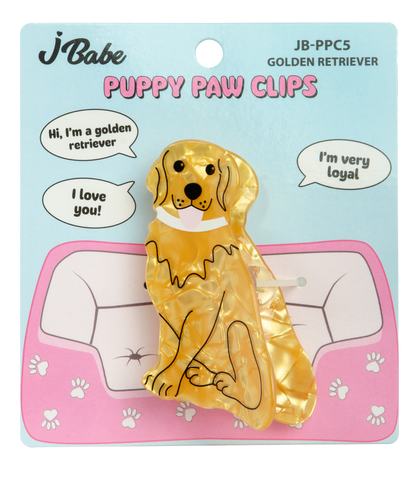 Puppy Paw Clips -  Golden Retriever