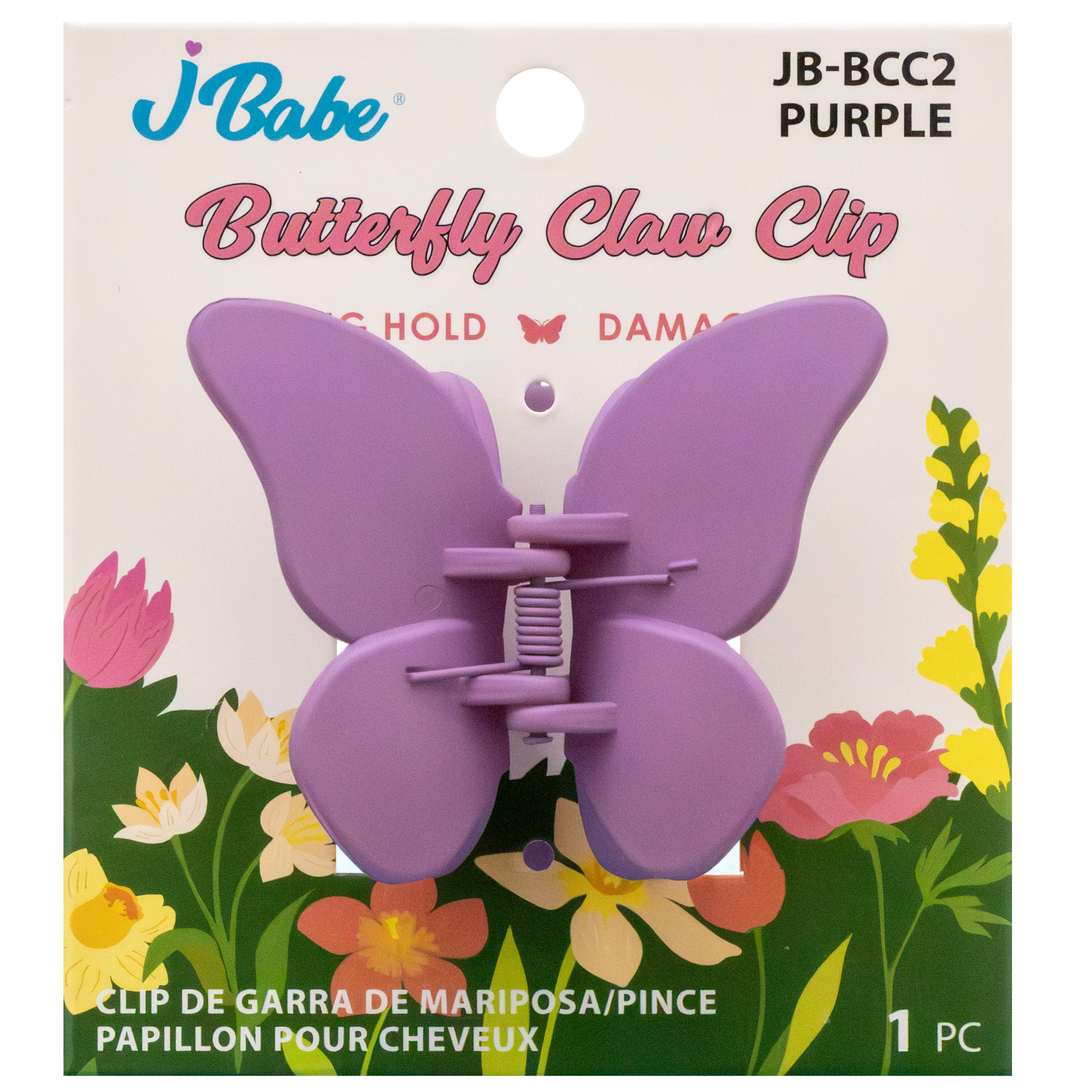 Butterfly Claw Clip - Purple