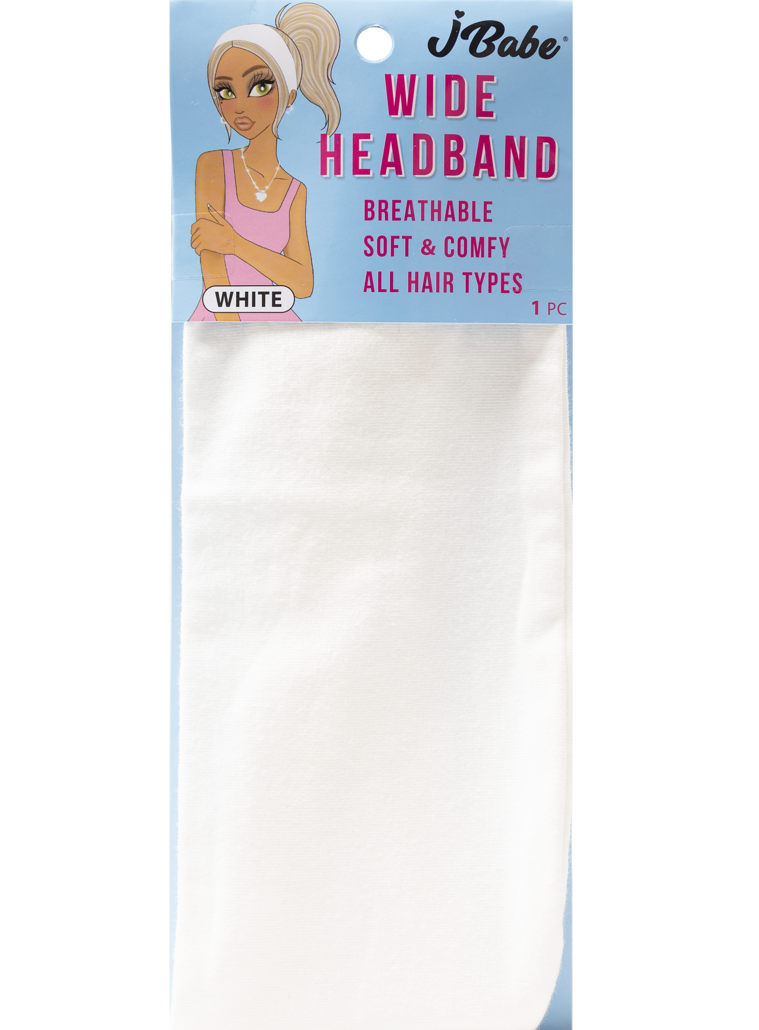 Wide Headband - White