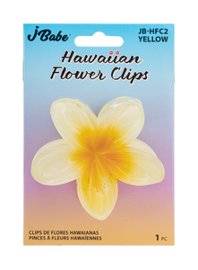 Hawaiian Flower Clip - Yellow