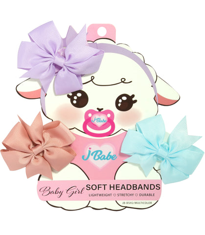 Baby Girl Soft Headbands - Multicolor