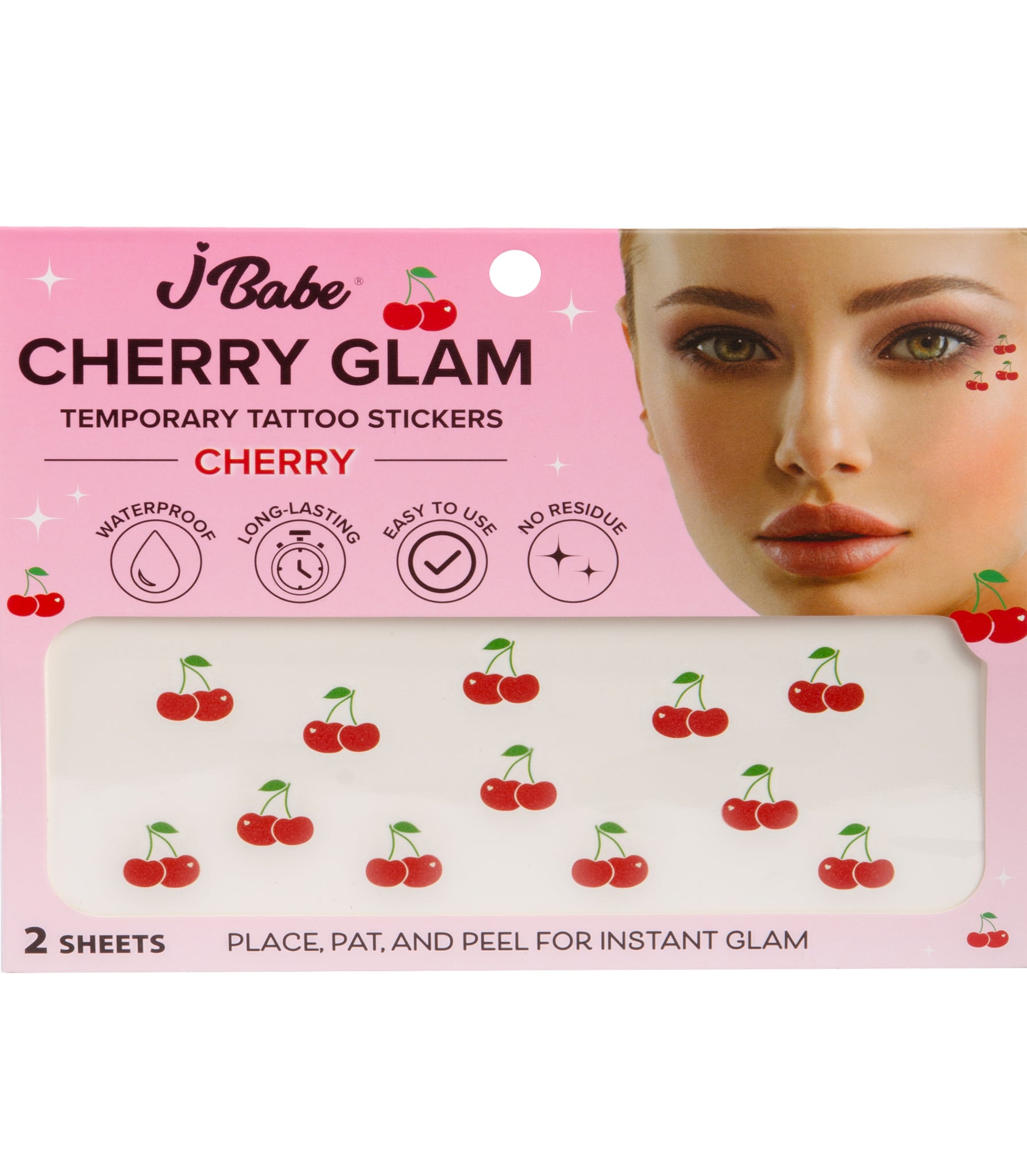 Temporary Tattoo Stickers - Cherry Glam