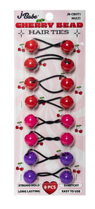 Cherry Bead Hair Ties - Multi
