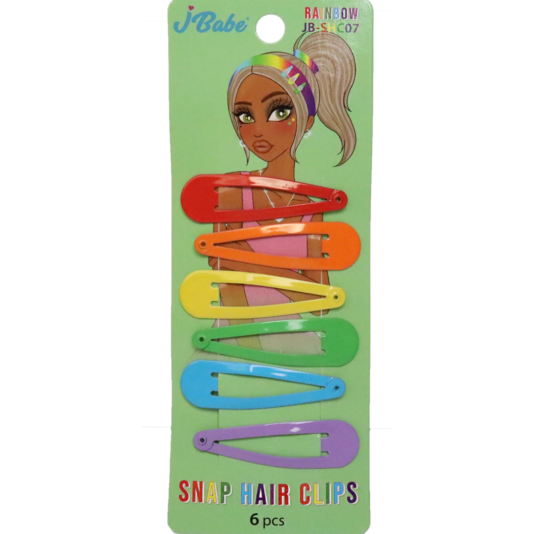 Snap Hair Clips - Rainbow