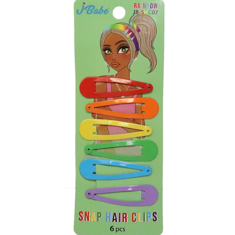 Snap Hair Clips - Rainbow