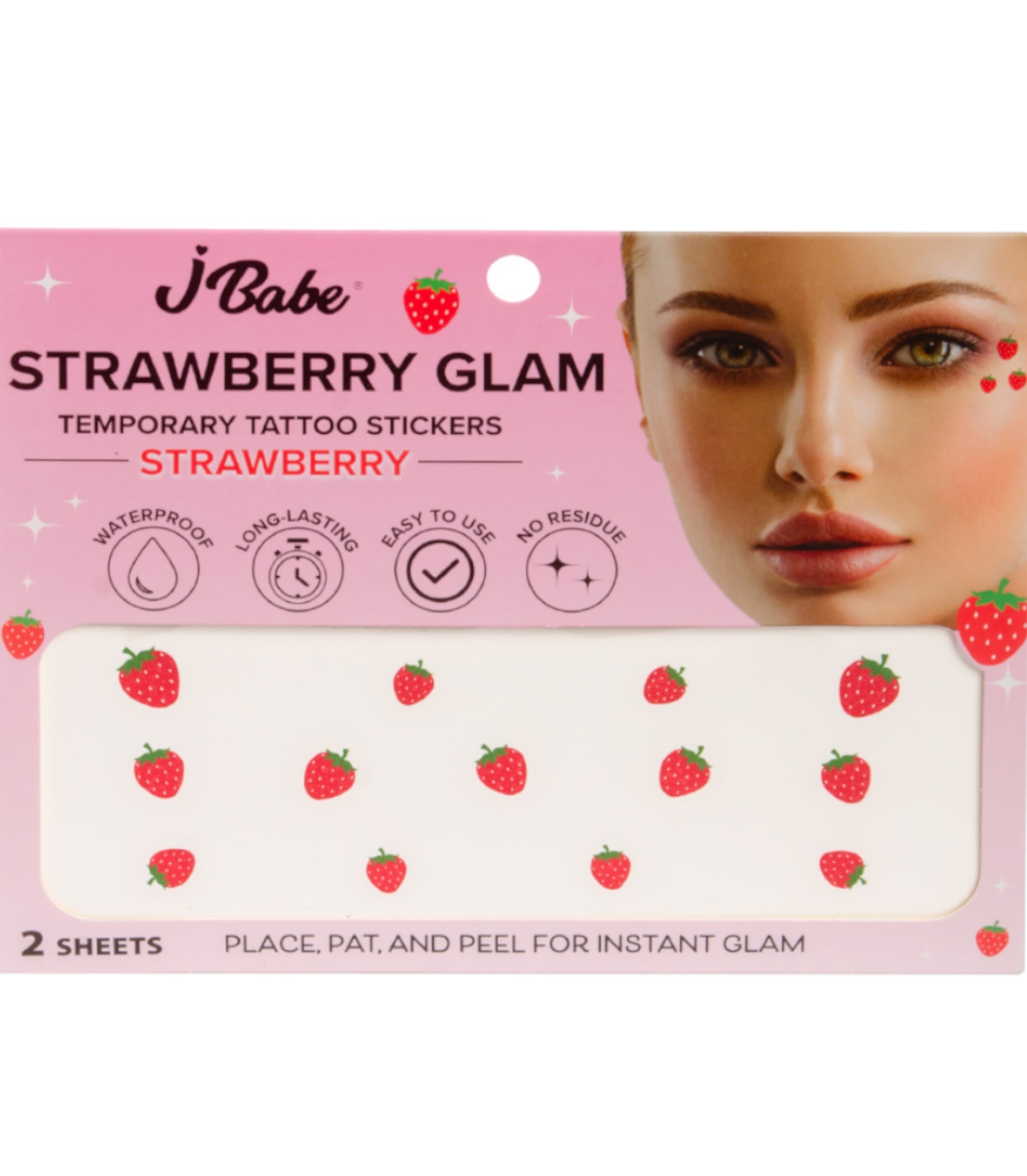 Temporary Tattoo Stickers - Strawberry Glam