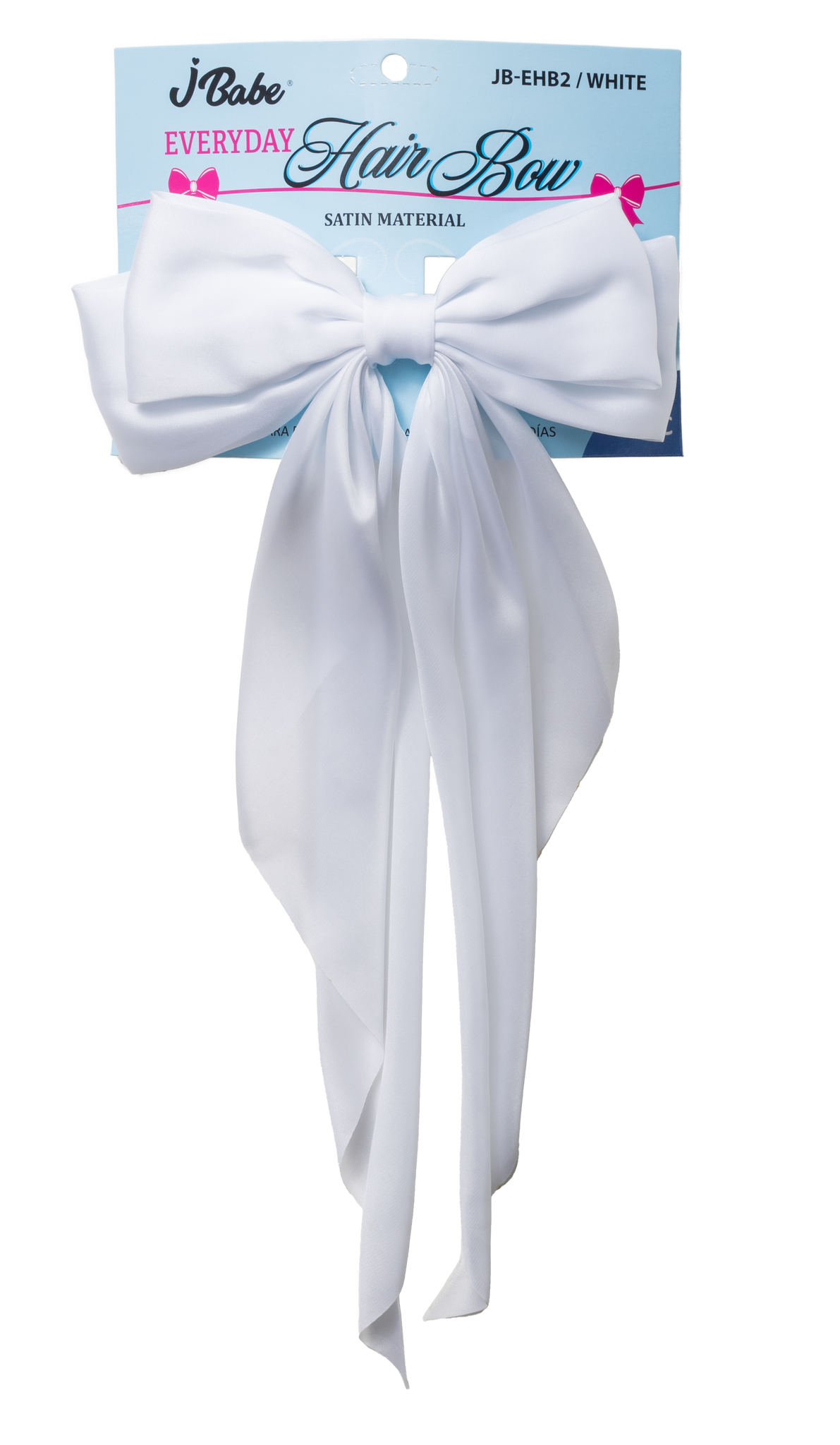 Everyday Bow Clip - White