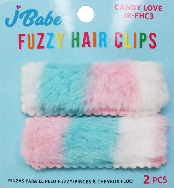 Fuzzy Hair Clips