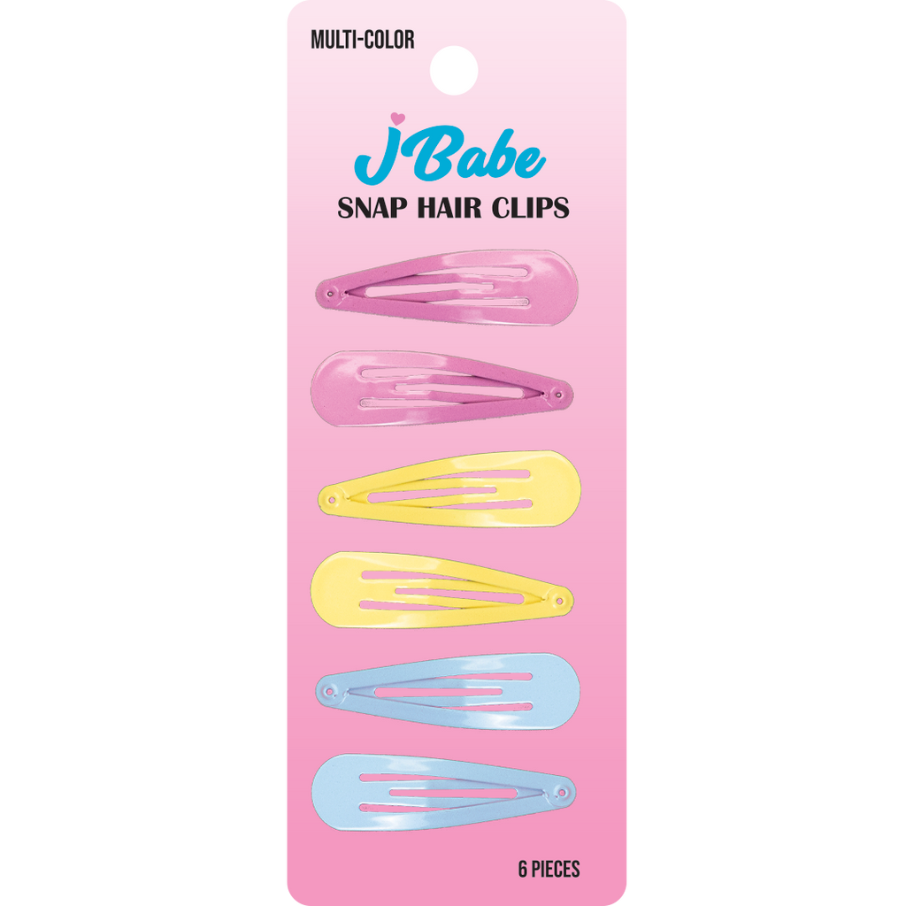 Snap Hair Clips - Multi-Color Pastel – JBabe USA