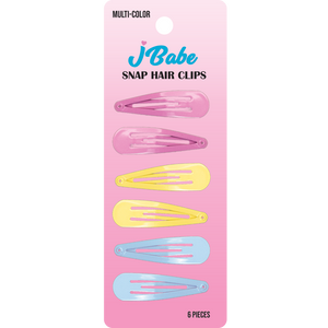 Snap Hair Clips - Multi-Color Pastel