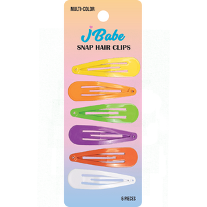 Snap Hair Clips - Multi-Color Rainbow