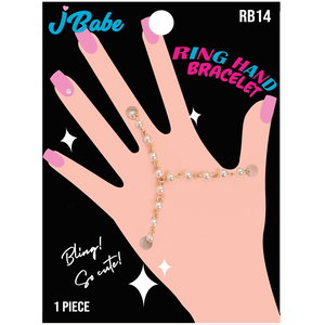 Ring Hand Bracelet - Pearl Classy