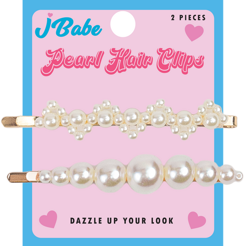 Pearl Hair Clips- 2 pack